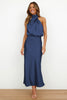 N&B™ Lydia™  | Lang kjole med halterneck