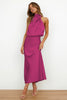 N&B™ Lydia™  | Lang kjole med halterneck