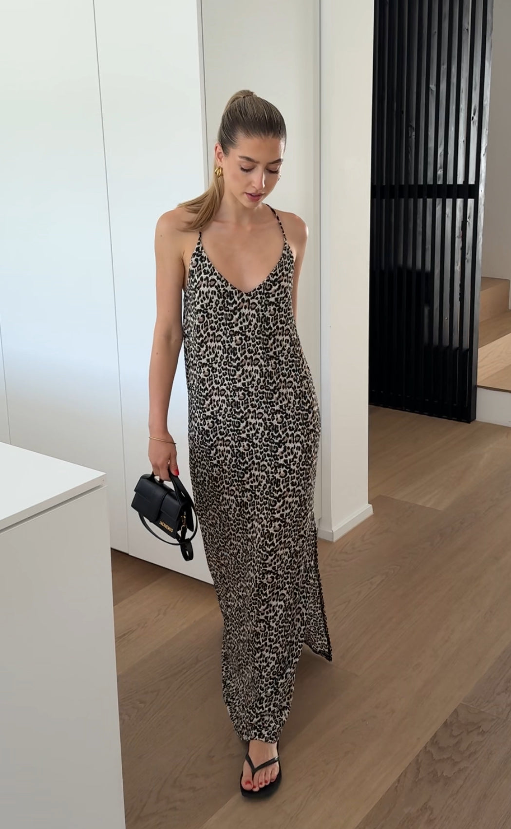 N&B MAXI™ | LEOPRINT DRESS