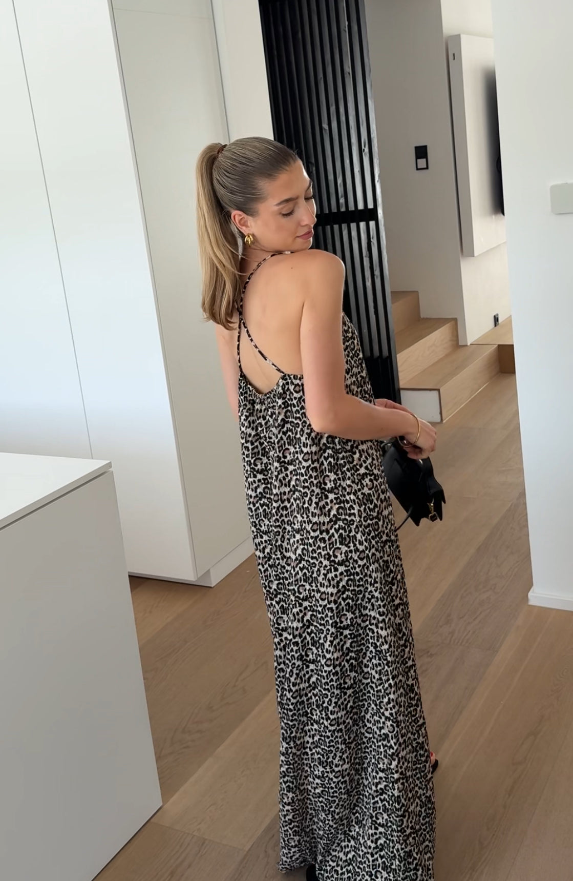 N&B MAXI™ | LEOPRINT DRESS
