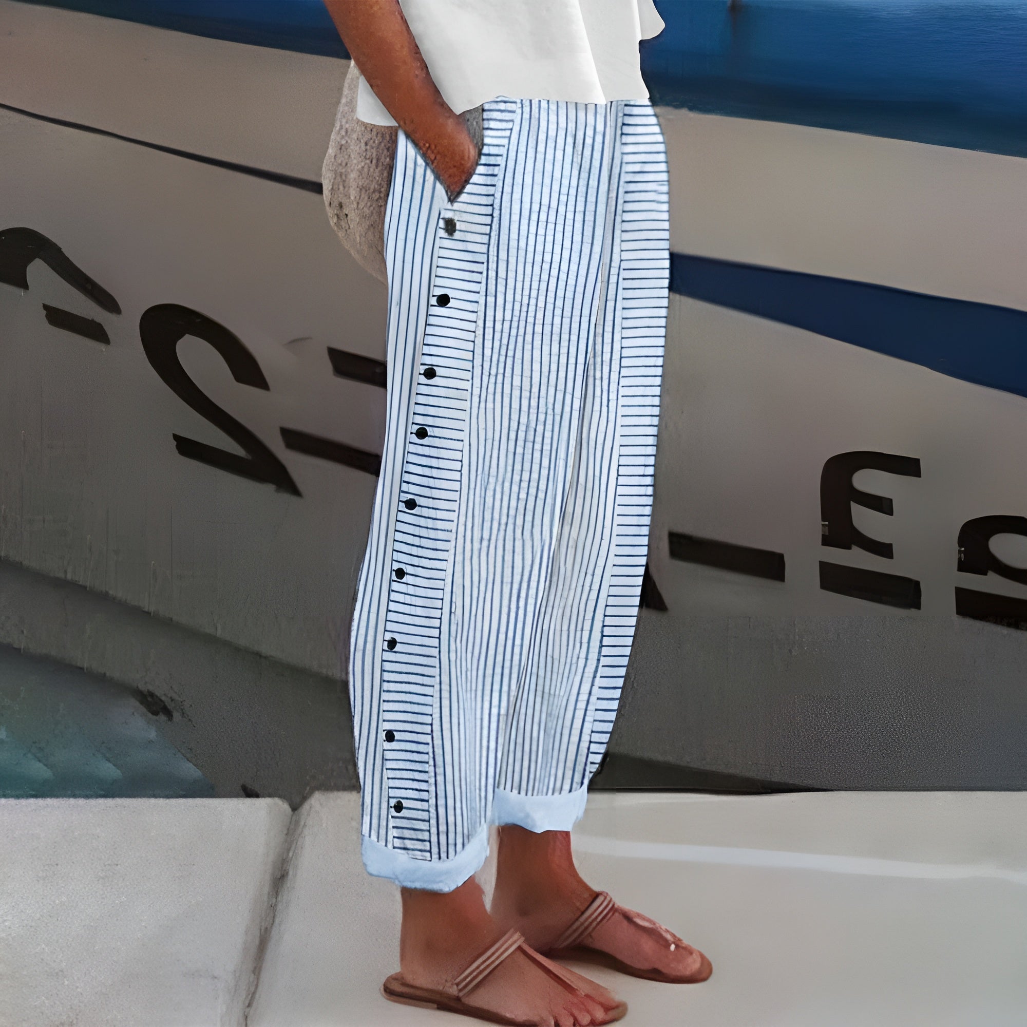 N&B Sandrine™ | bukse i lin