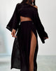 N&B SARA™ | CHIC SLIT TODELT SETT I LIN