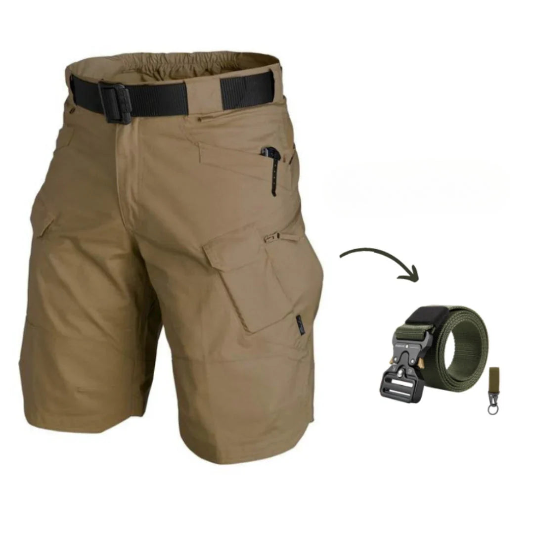 N&B DAMIAN™ | CARGOSHORTS MED 7 LOMMER OG GRATIS BELTE