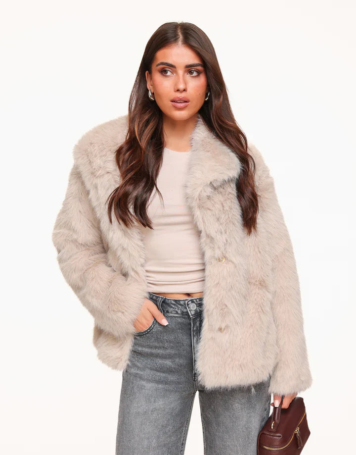 N&B FREYA™ | FAUX FUR JAKKE