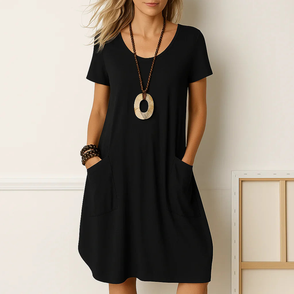 N&B ALMARA™| ELEGANT KJOLE MED DISKRET MAGEDEKNING