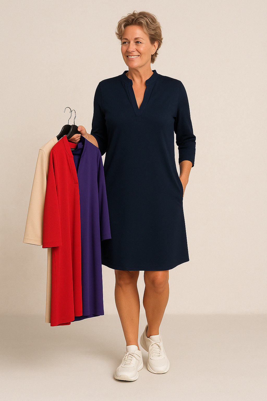 N&B ORLANE™ | ELEGANT KJOLE MED V-HALS