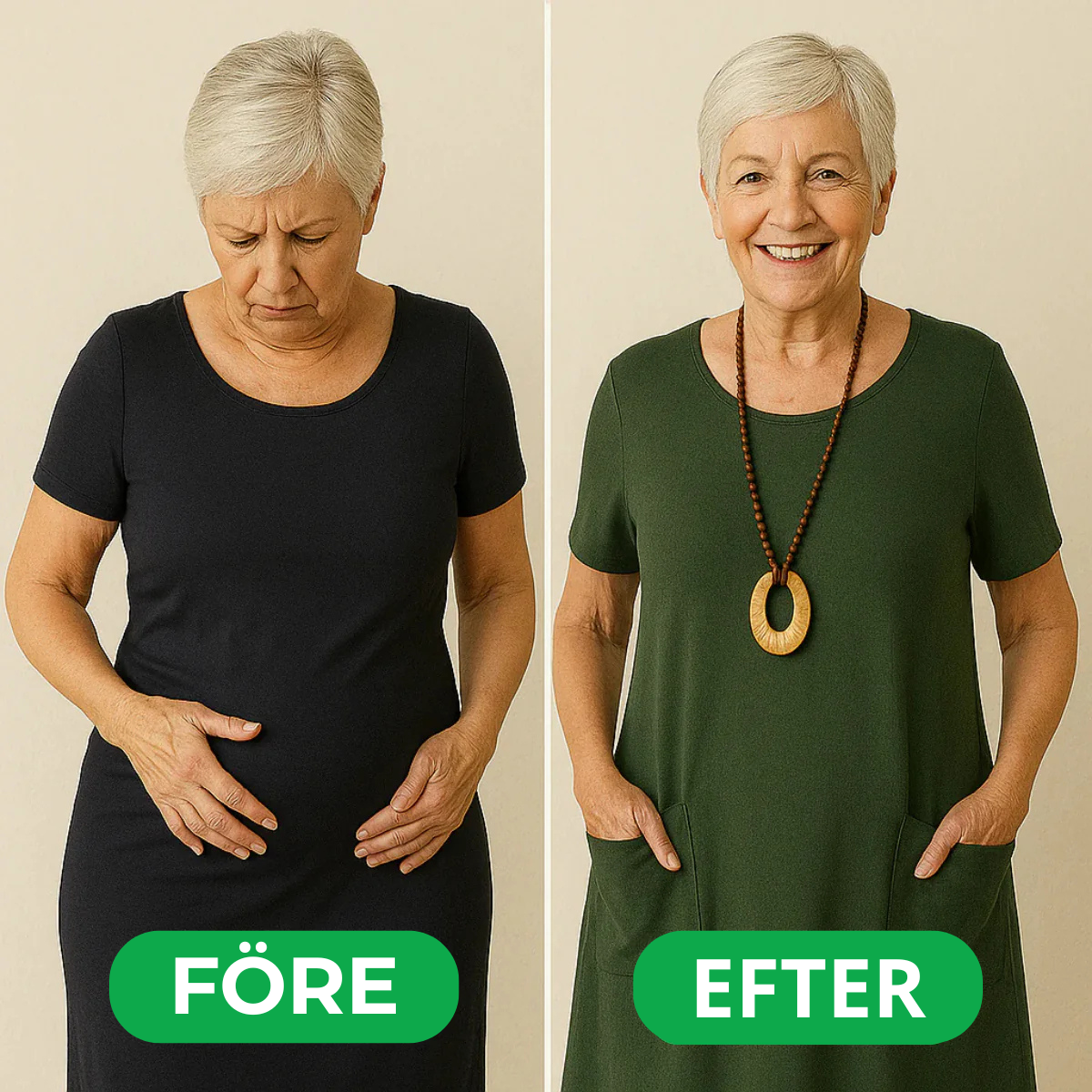 N&B ALMARA™| ELEGANT KJOLE MED DISKRET MAGEDEKNING