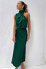 N&B™ Lydia™  | Lang kjole med halterneck