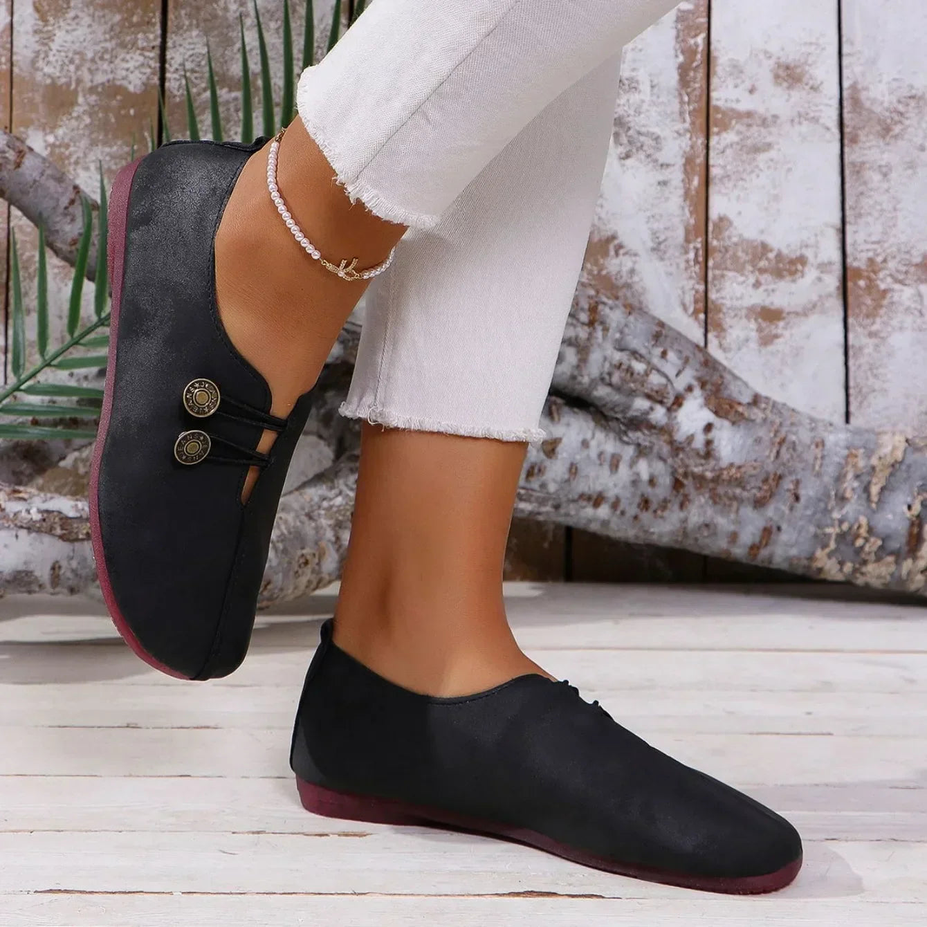 N&B Jaimie™ | Damesko i mykt semsket skinn, loafer