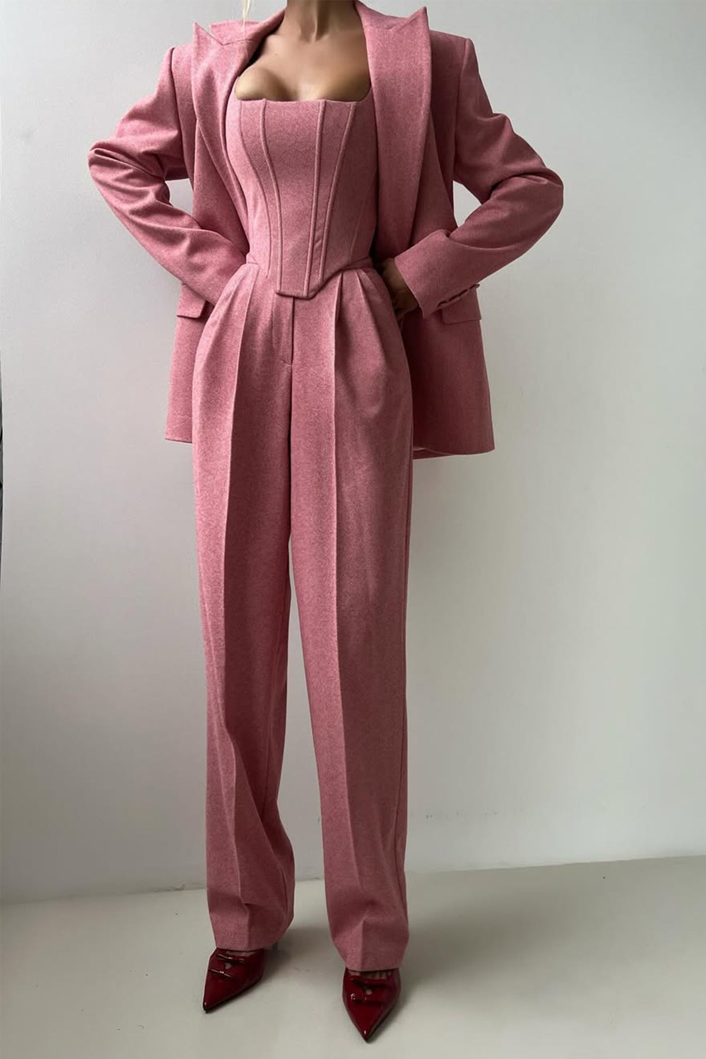 N&B Dolce™ | Tredelt sett med dobbeltradet blazer
