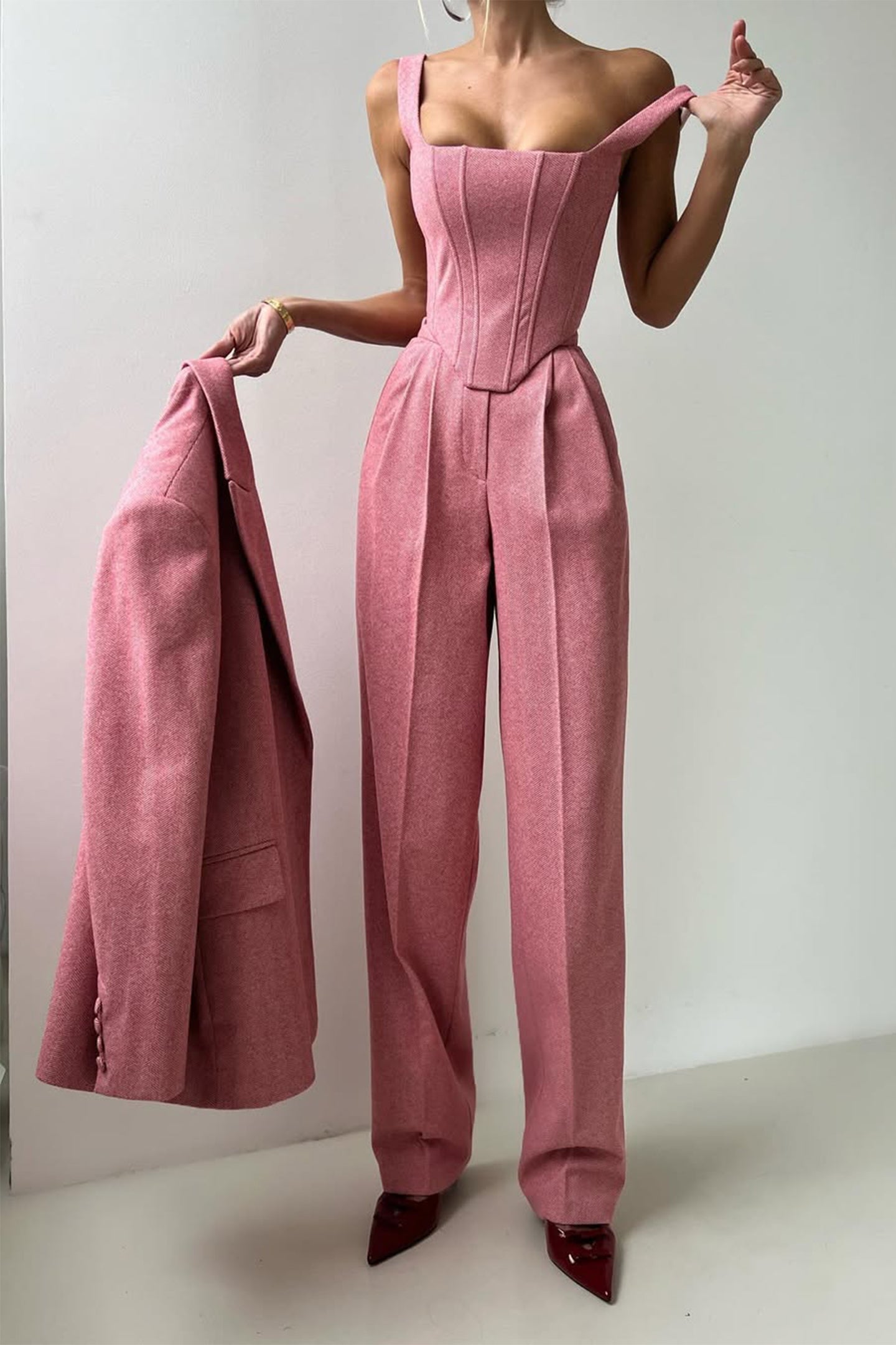N&B Dolce™ | Tredelt sett med dobbeltradet blazer