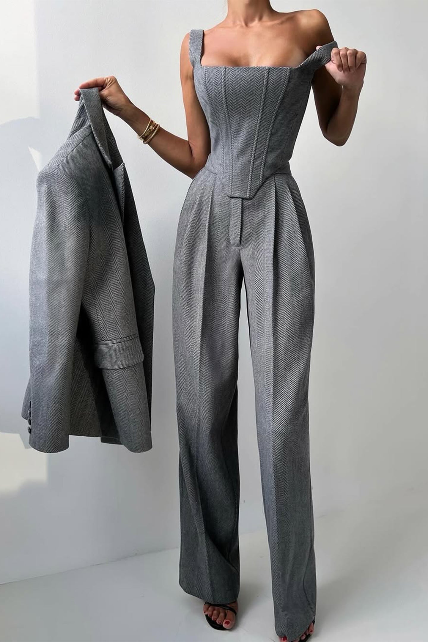 N&B Dolce™ | Tredelt sett med dobbeltradet blazer