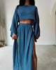 N&B SARA™ | CHIC SLIT TODELT SETT I LIN
