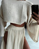 N&B SARA™ | CHIC SLIT TODELT SETT I LIN