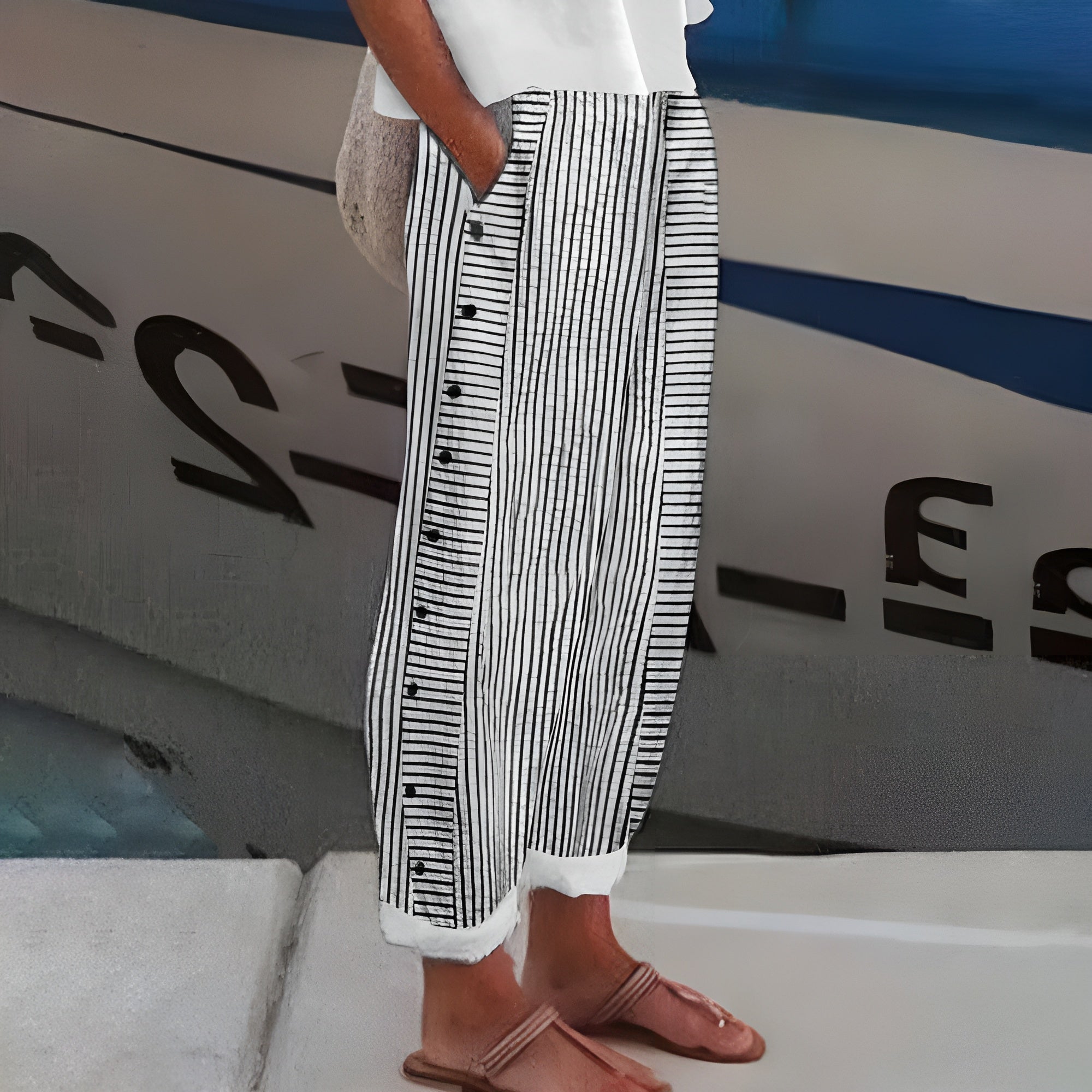 N&B Sandrine™ | bukse i lin