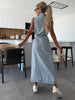 N&B Ivy™ | Maxi Denim-kjole