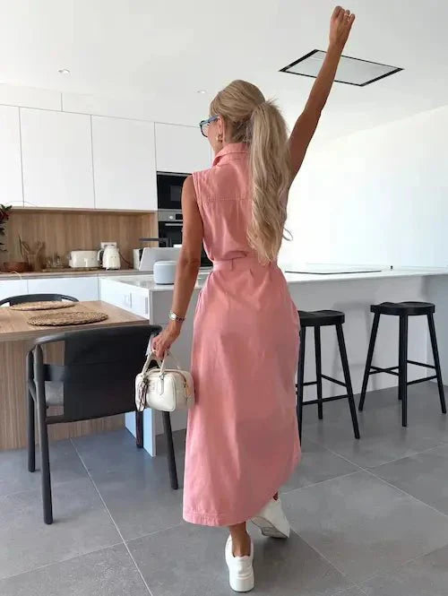 N&B Ivy™ | Maxi Denim-kjole