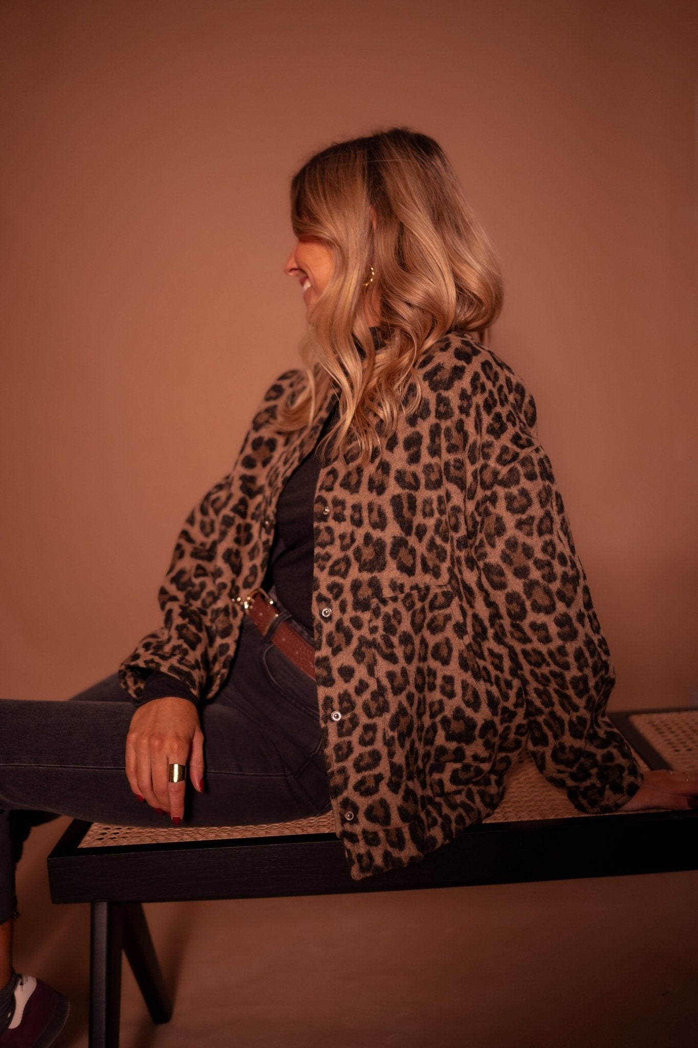 N&B Luna™ | Trendy jakke med leopardmønster
