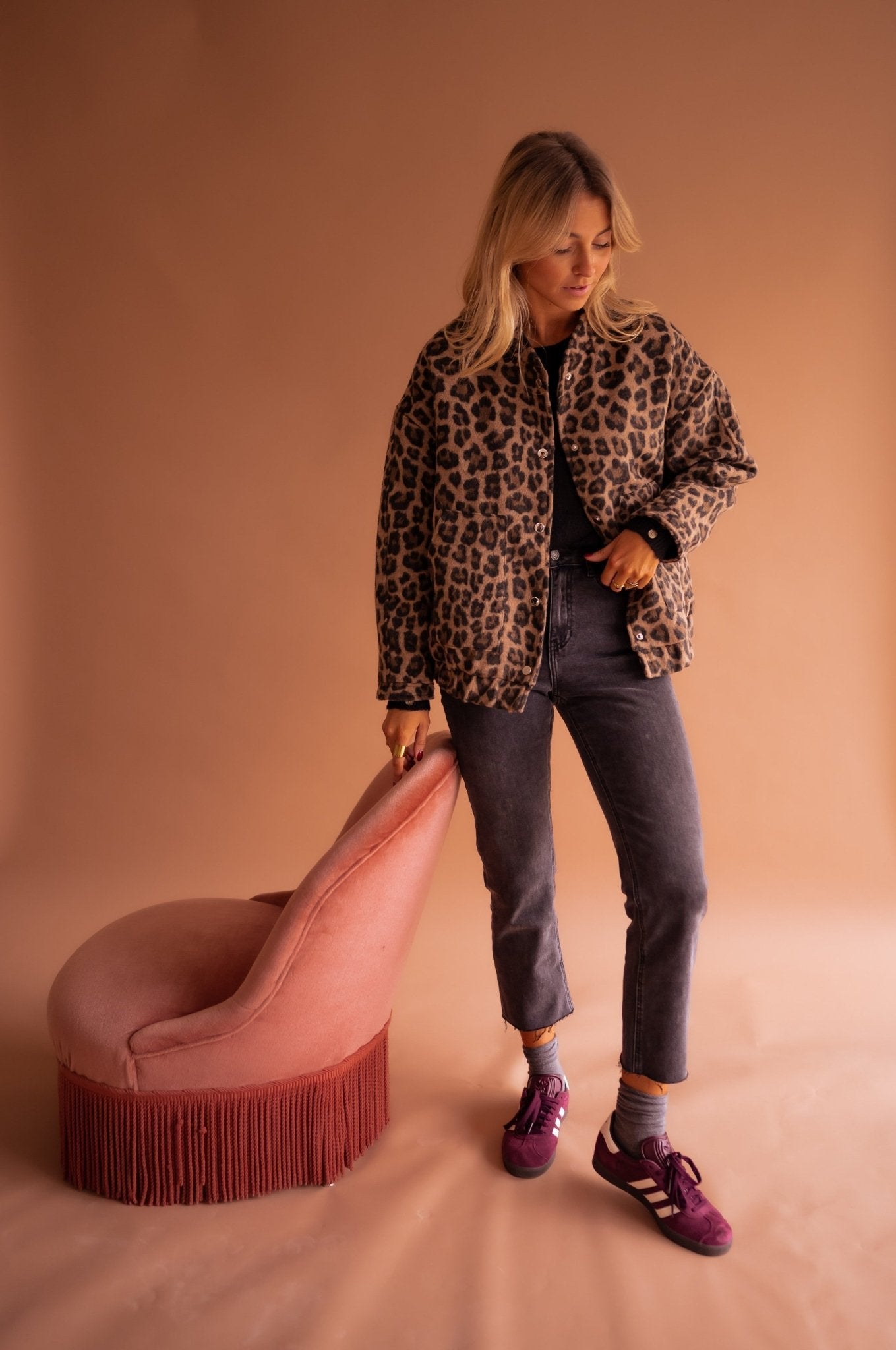 N&B Luna™ | Trendy jakke med leopardmønster