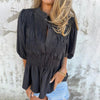 N&B Aukje™ | Chic bluse i Ibiza-stil