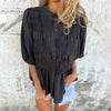 N&B Aukje™ | Chic bluse i Ibiza-stil
