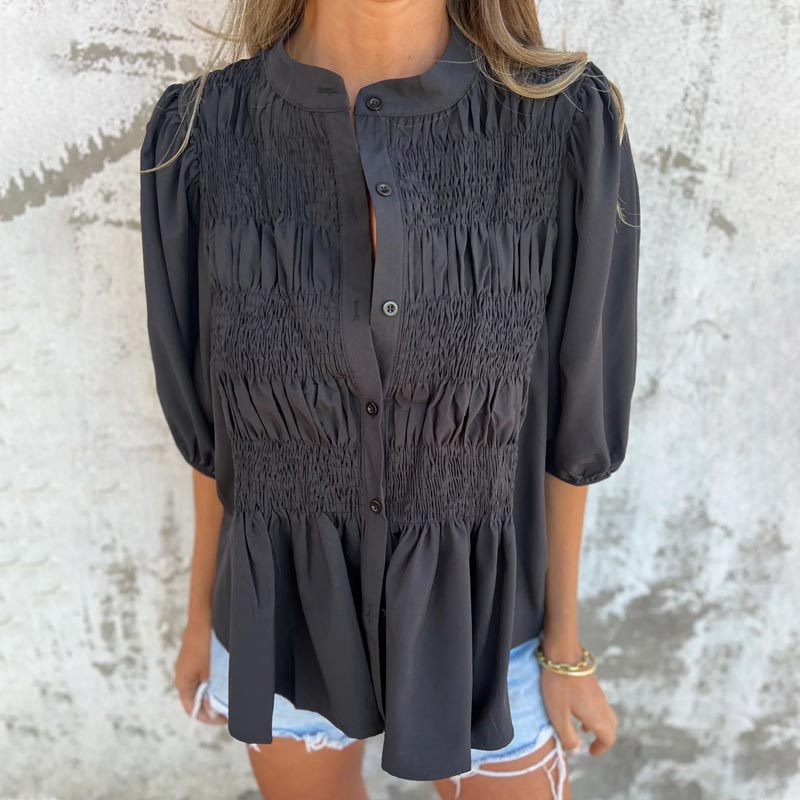 N&B Aukje™ | Chic bluse i Ibiza-stil